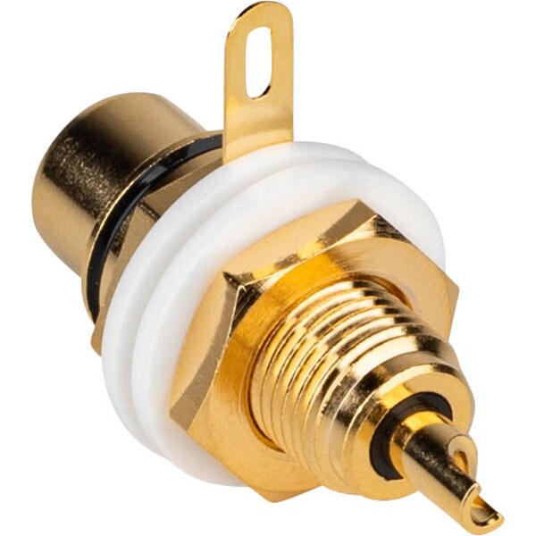 Main product image for Chassis Mount Gold Plated Hex Nut RCA Jacks 2-Pair091-1122